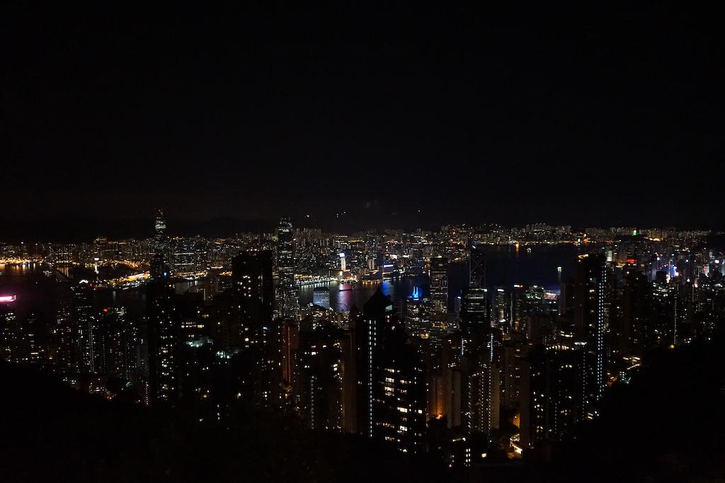 The Peak at night Hong Kong