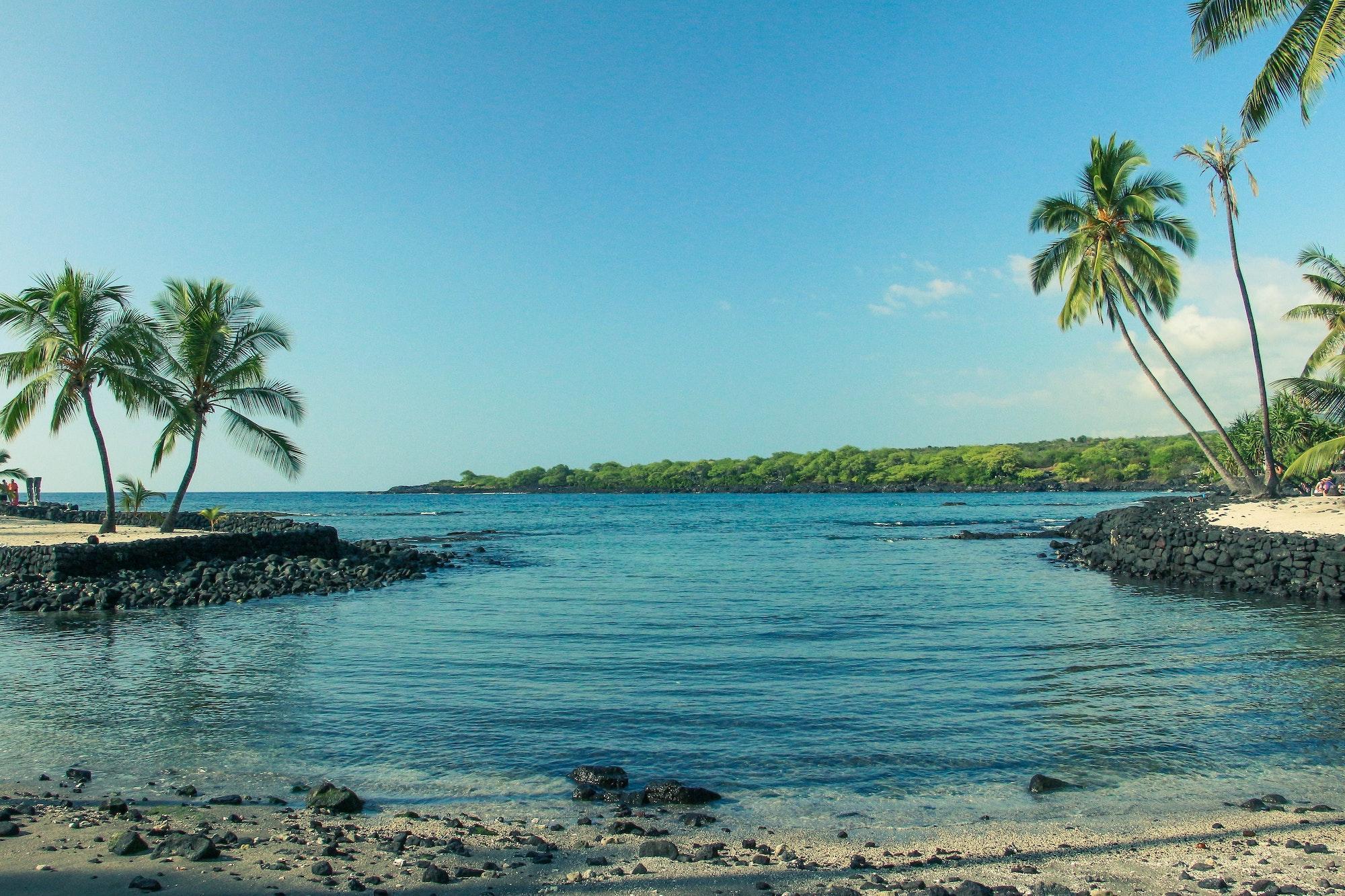 Beach in the Big Island, Hawaii